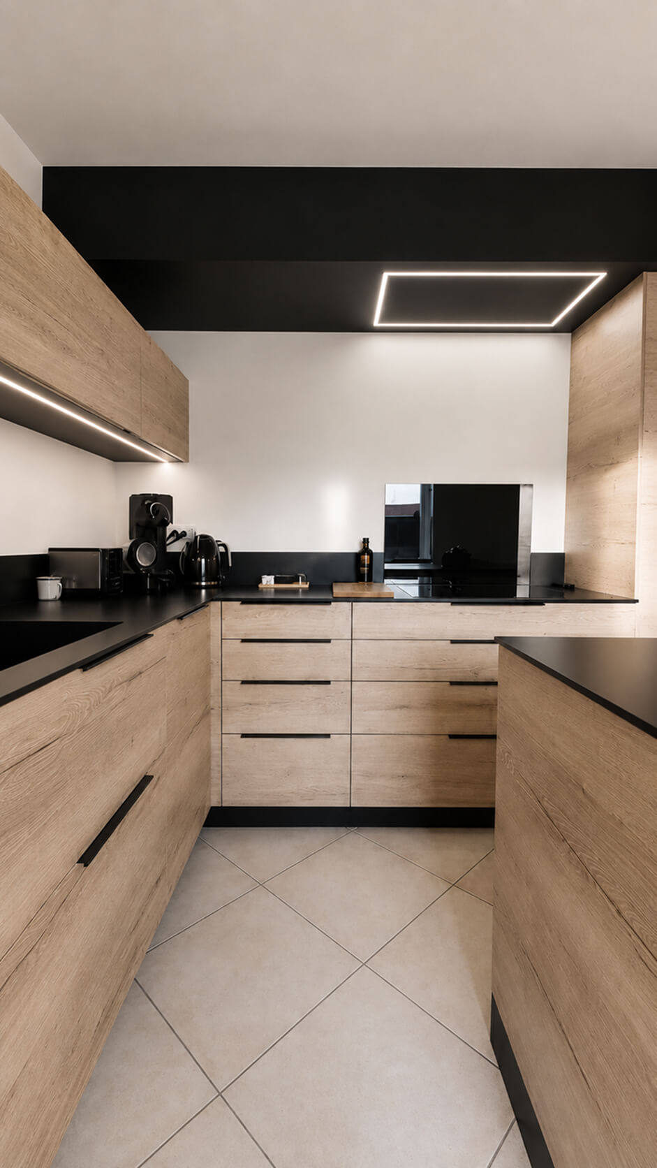 Cuisine sur mesure, projet Lebriel — vue principale