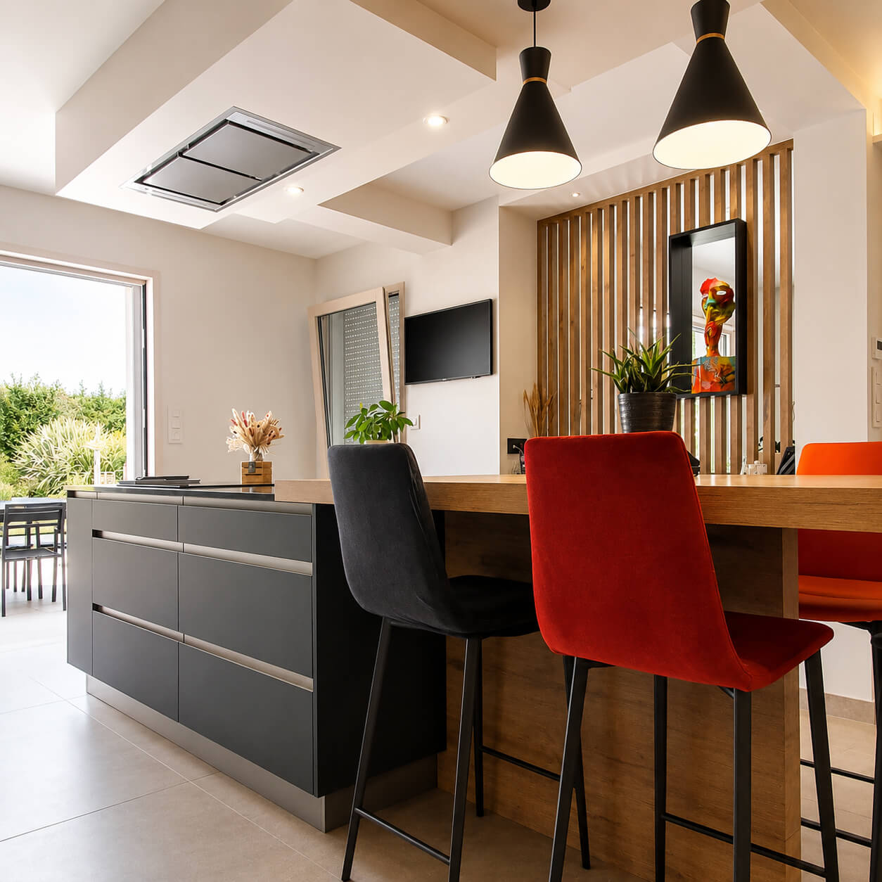Cuisine sur mesure, projet Nourry — vue principale